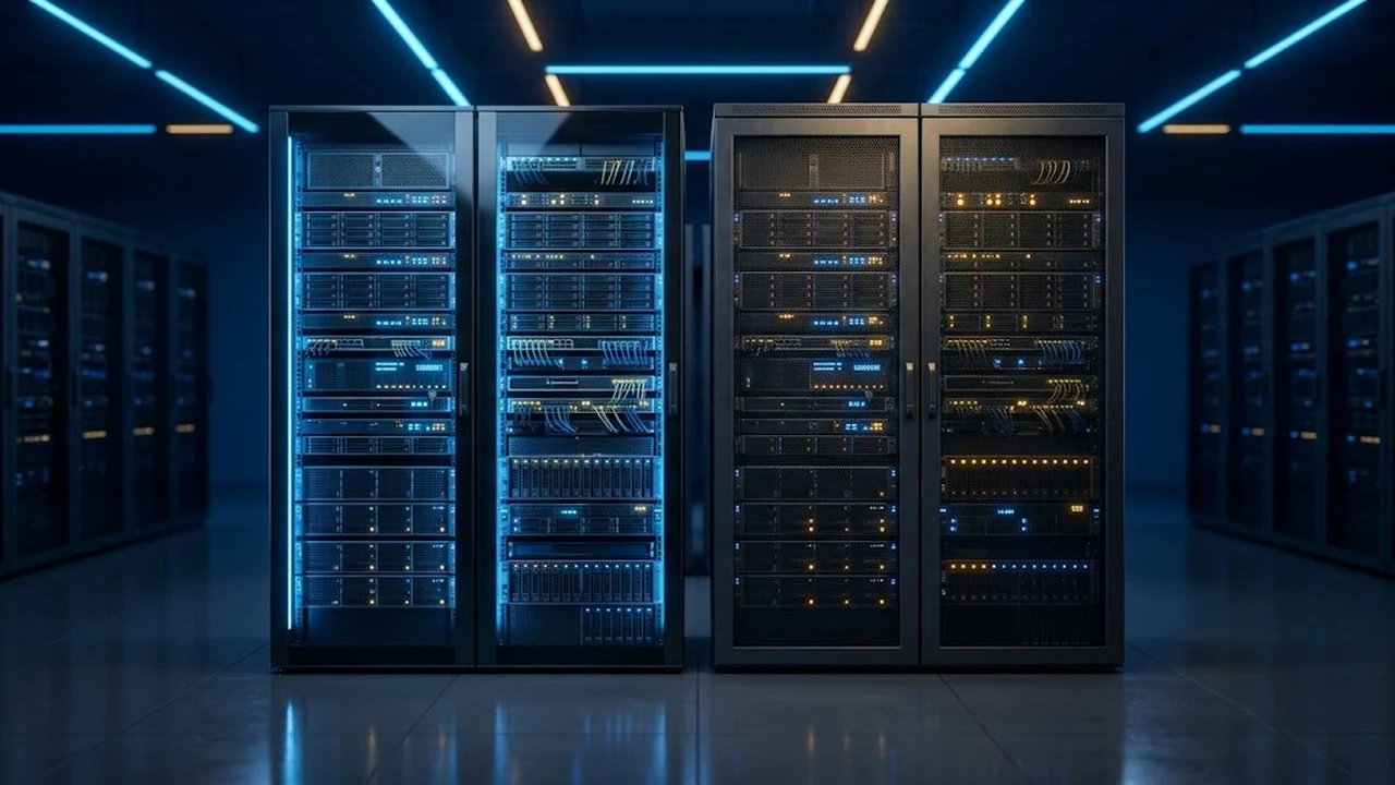 Dwie serwerownie obok siebie – porównanie Windows Server 2025 i 2022