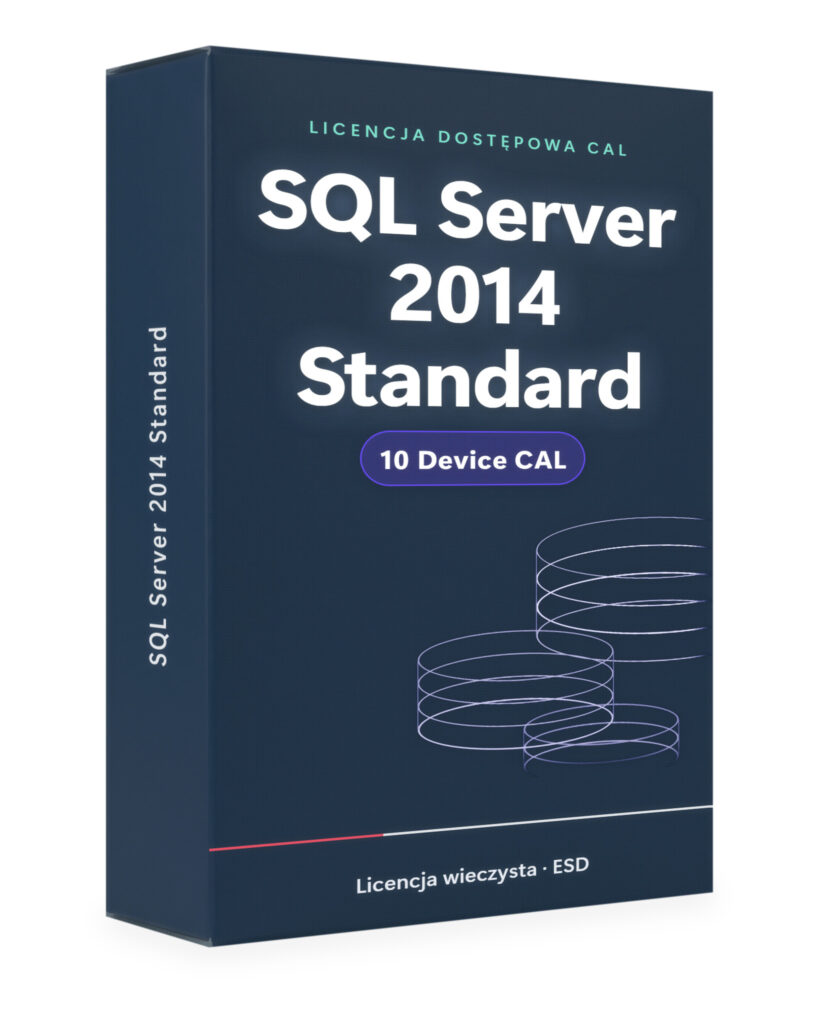 Microsoft SQL Server 2014 Standard 10 Device CAL - licencja cyfrowa - SQL 2014 | Licencjapro.pl