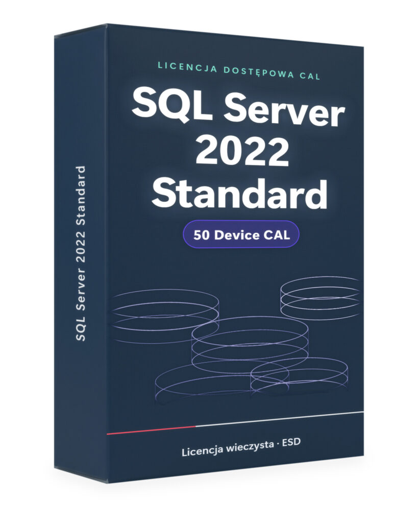 Microsoft SQL Server 2022 Standard 50 Device CAL - licencja cyfrowa - SQL 2022 | Licencjapro.pl