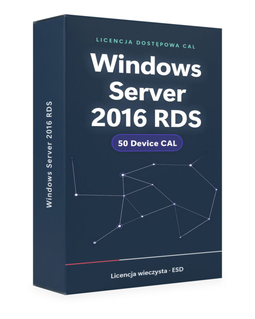 Microsoft Windows Server 2016 RDS 50 Device CAL - licencja cyfrowa - 2016 | Licencjapro.pl