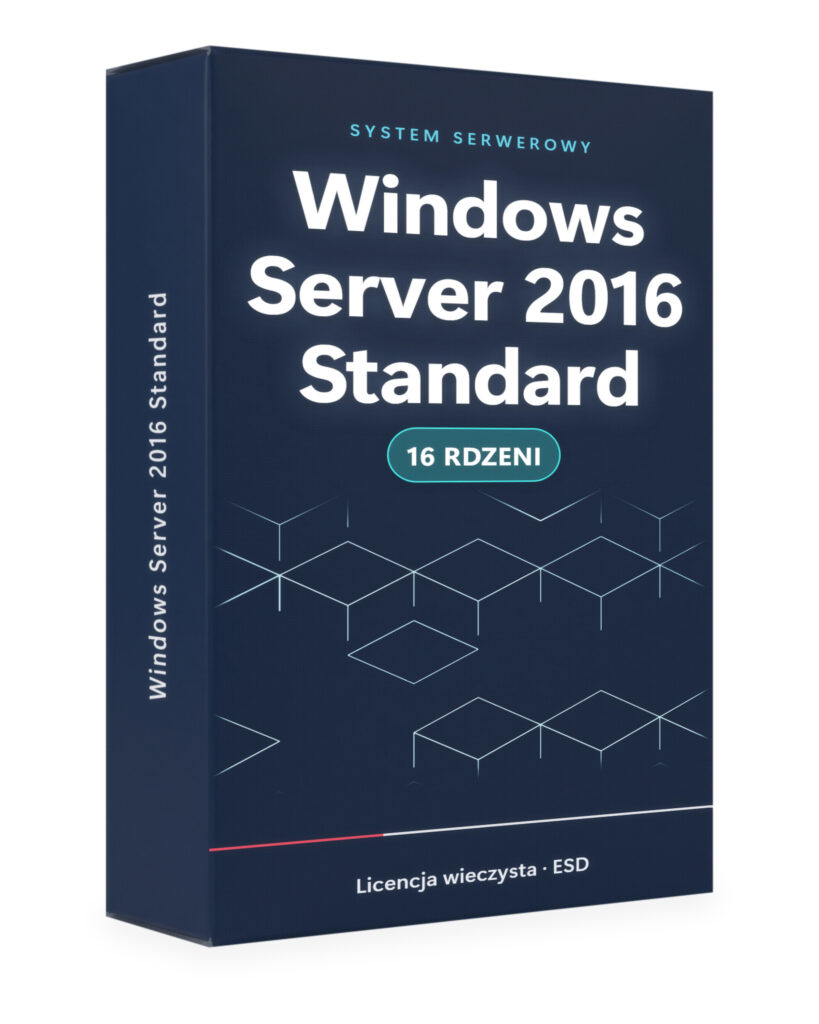 Microsoft Windows Server 2016 Standard 16 Core - licencja ESD - Server 2016 | Licencjapro.pl