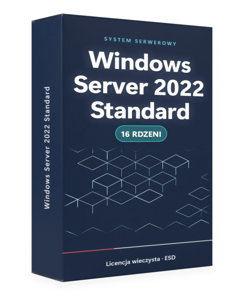 Microsoft Windows Server 2022 Standard 16 Core - licencja ESD - Server 2022 | Licencjapro.pl