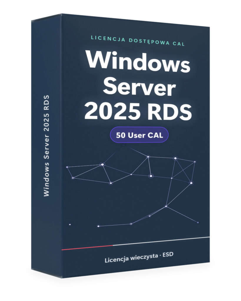 Microsoft Windows Server 2025 RDS 50 User CAL - licencja cyfrowa - 2025 | Licencjapro.pl