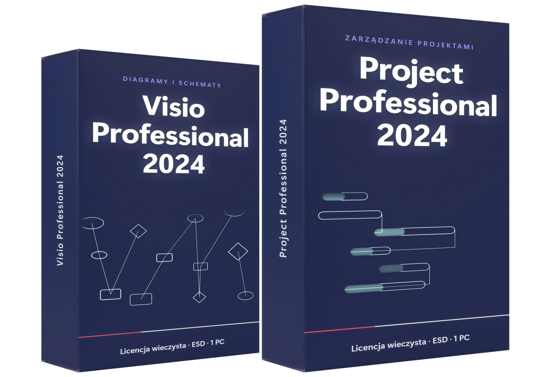 Microsoft Project 2024 Professional i Visio 2024 Professional – zarządzanie projektami i diagramy