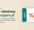 Kupon rabatowy z symbolem procentu obok napisu kod rabatowy licencjapro.pl