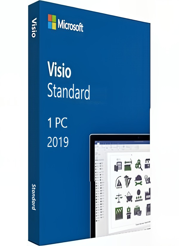 Microsoft Visio 2019 Standard - narzędzie do diagramów - Oddzielne Aplikacje | Licencjapro.pl